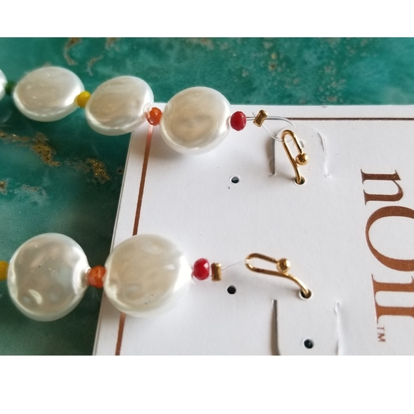 nOir Simulated Freshwater Pearl Drop Earrings - Picture 3 of 3